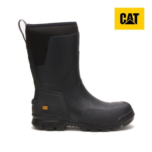 CAT Stormers 11" Steel Toe Men's Work Boots Black (AU J-192) Australia